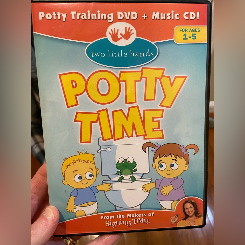 Signing time potty time dvd and music cd